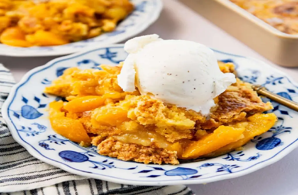 vanilla-on-peach-Dump-Cake