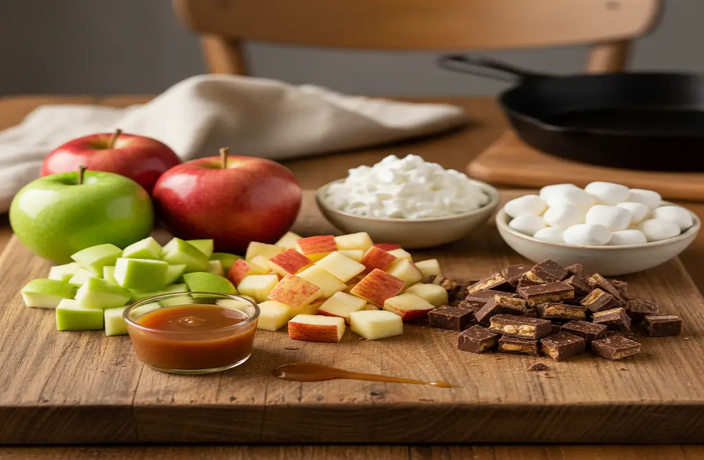 Apple Snicker Salad Recipe (Quick, Easy & Crowd Favorite) 2 Apple-snicker-salad-ingredients